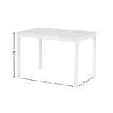 Keats Rectangular Table with 4 Chairs Dining Set