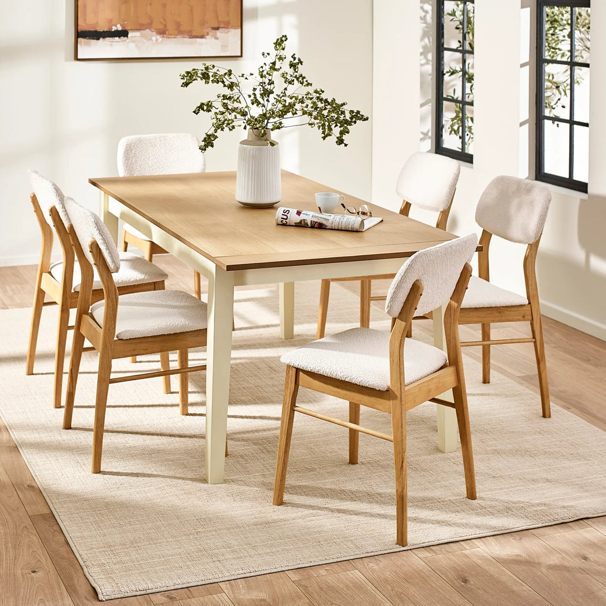 Larissa Rectangular Extending Dining Table