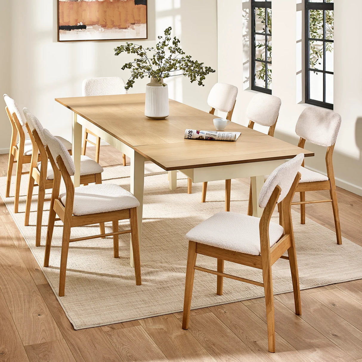 Larissa Rectangular Extending Dining Table
