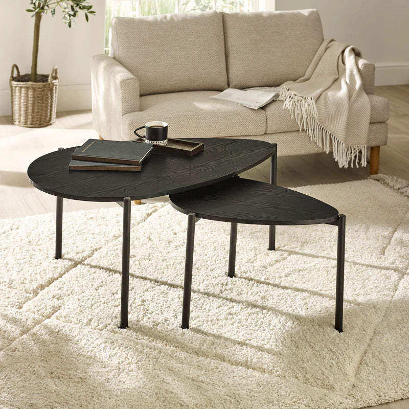 Lorette Teardrop Nesting Coffee Table