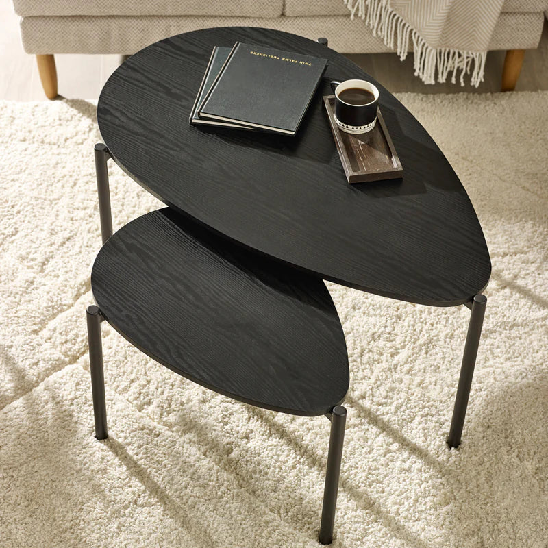 Lorette Teardrop Nesting Coffee Table