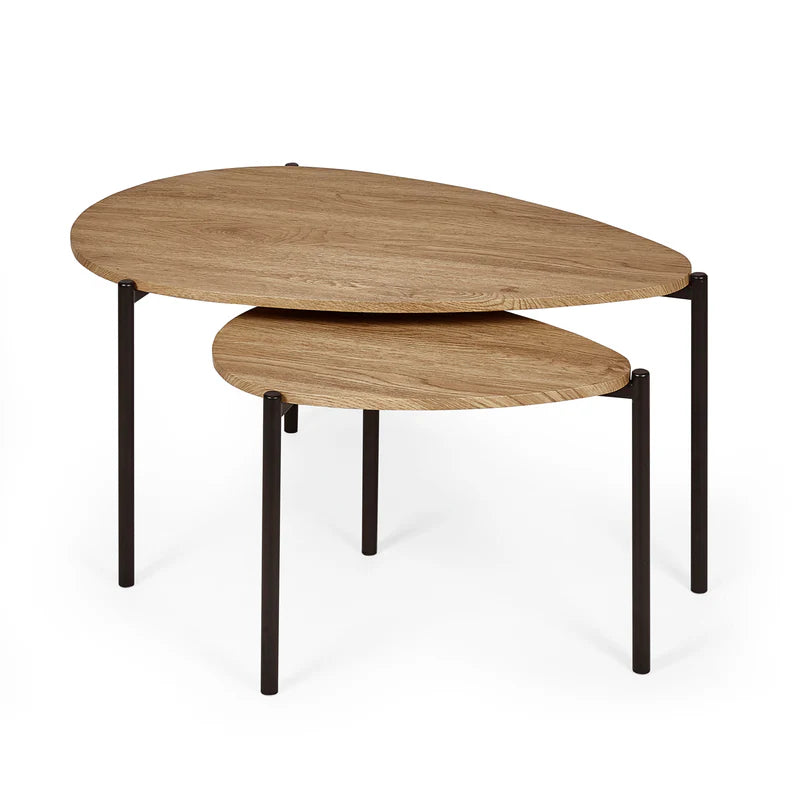 Lorette Teardrop Nesting Coffee Table
