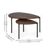 Lorette Teardrop Nesting Coffee Table