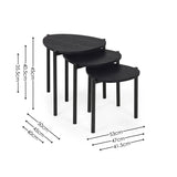 Lorette Teardrop Nesting Side Table