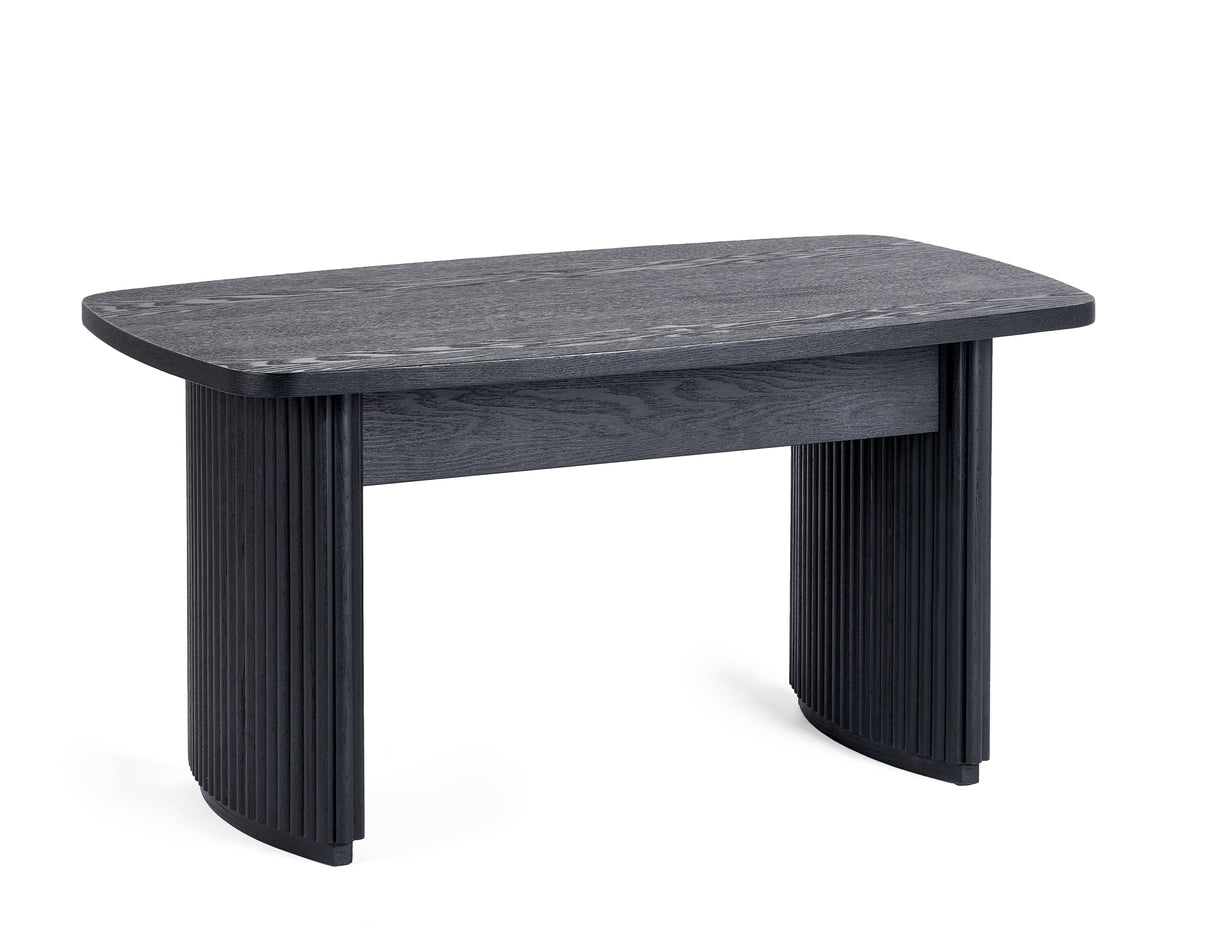 Louis Black Fluted Compact Coffee Table