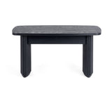 Louis Black Fluted Compact Coffee Table