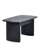 Louis Black Fluted Compact Coffee Table