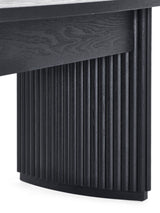 Louis Black Fluted Compact Coffee Table