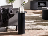 Louis Black Fluted Drinks Table