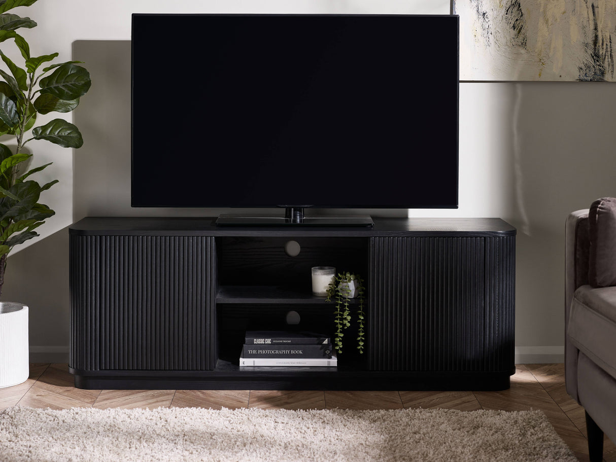 Louis Black Fluted Media Unit