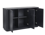 Louis Black Fluted Sideboard