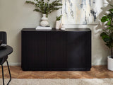 Louis Black Fluted Sideboard