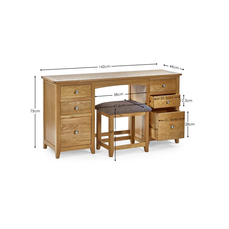 Mallory Twin Dressing Table And Stool