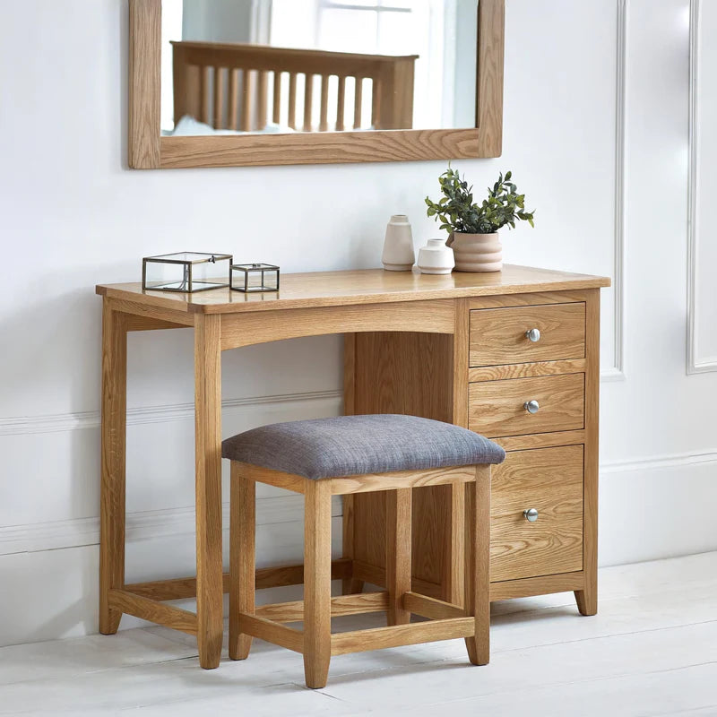 Mallory Single Dressing Table and Stool