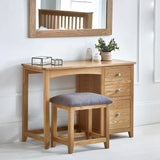 Mallory Single Dressing Table and Stool
