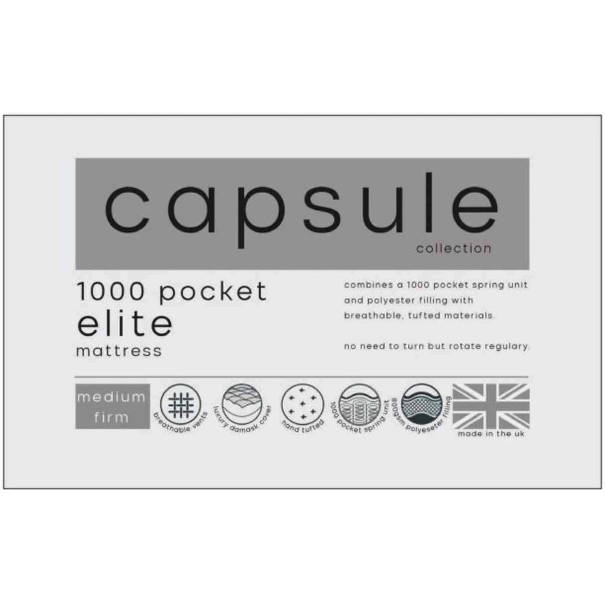 Capsule Elite Pocket 1000 Mattress