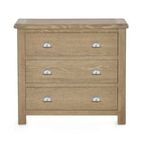 Memphis Limed Oak 3 Drawer Chest