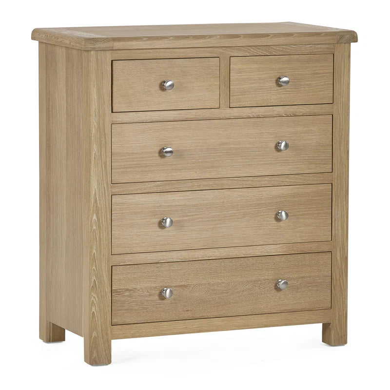 Memphis Limed Oak 3 + 2 Drawer Chest