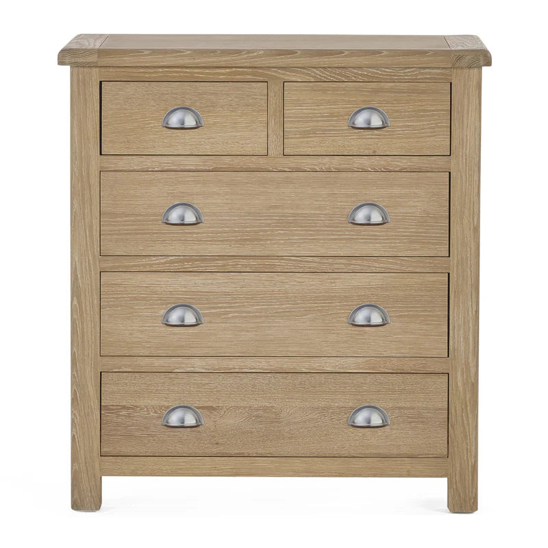 Memphis Limed Oak 3 + 2 Drawer Chest