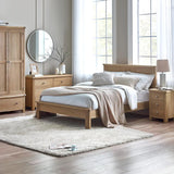 Memphis Limed Oak 6 Drawer Wide Chest