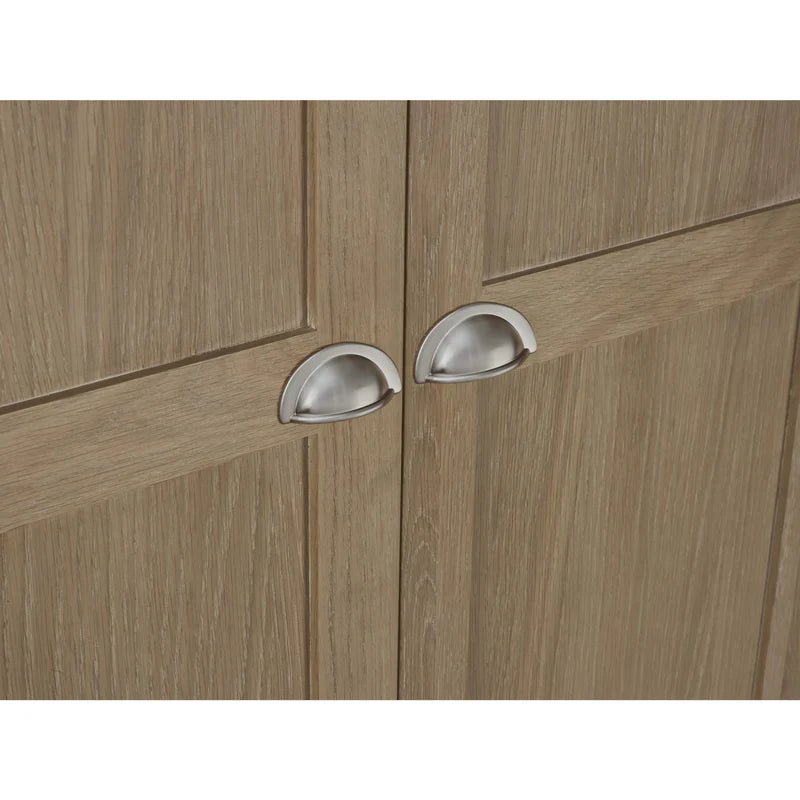 Memphis Limed Oak 2 Door 1 Drawer Wardrobe