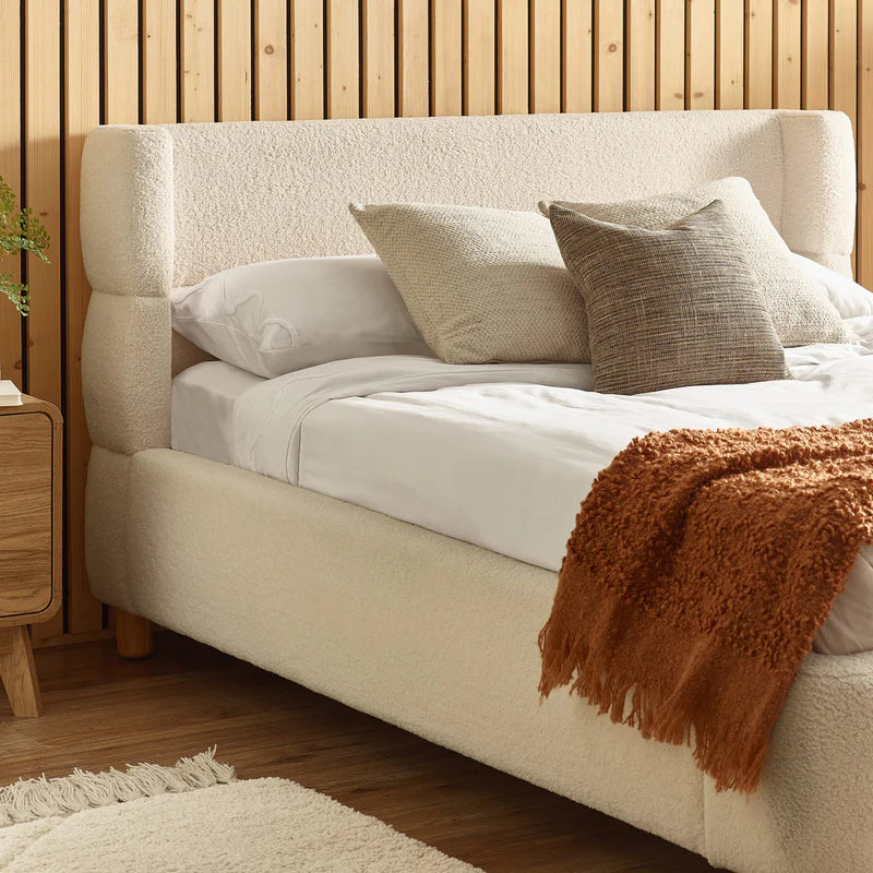Oberon Bouclé Bed