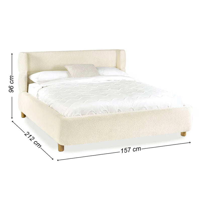 Oberon Bouclé Bed