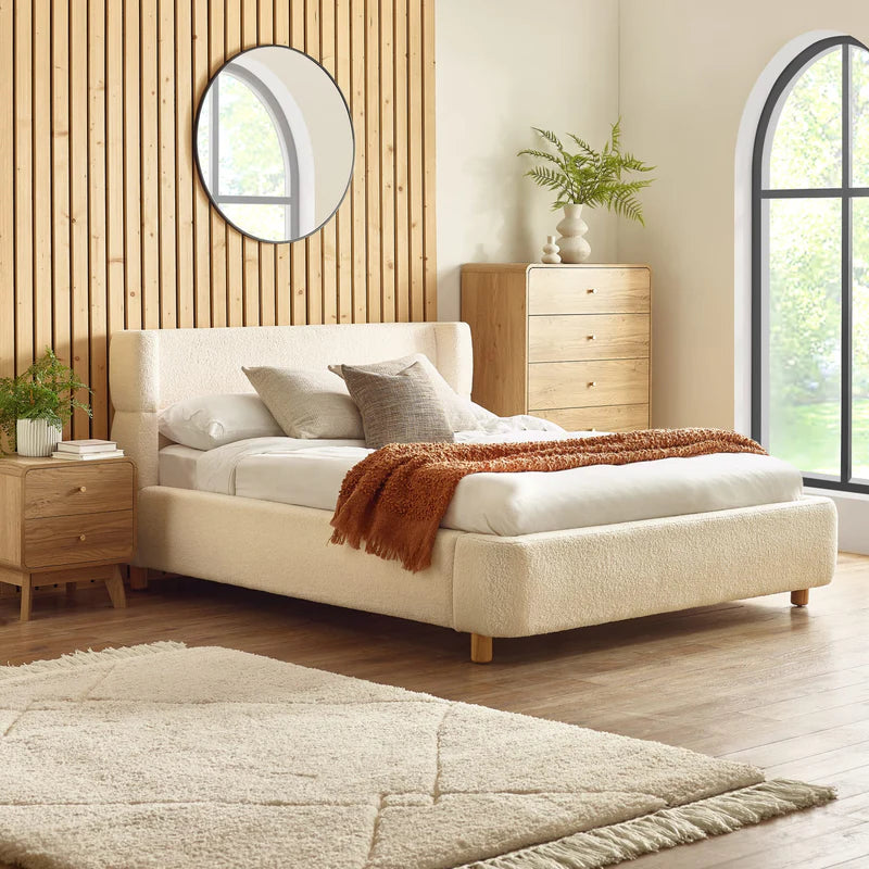 Oberon Bouclé Bed