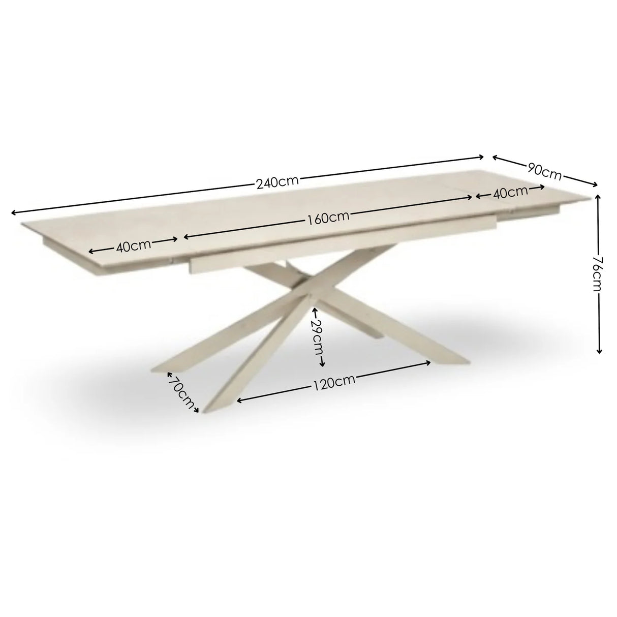 Osaka Extending Dining Table