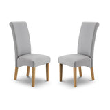 Rio Scrollback Fabric Chairs (Set of 2)