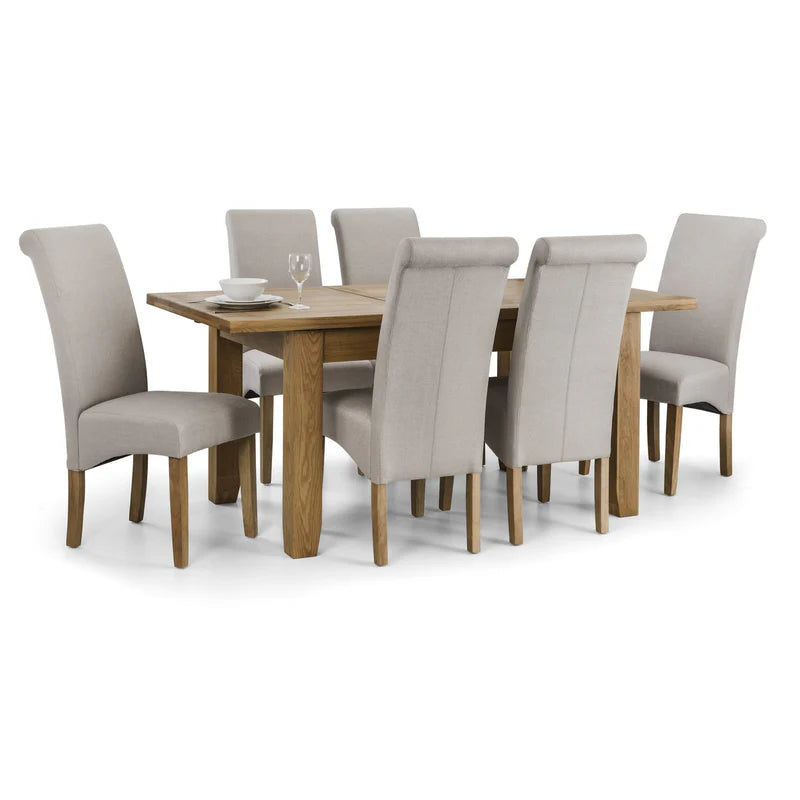 Rio Scrollback Fabric Chairs (Set of 2)