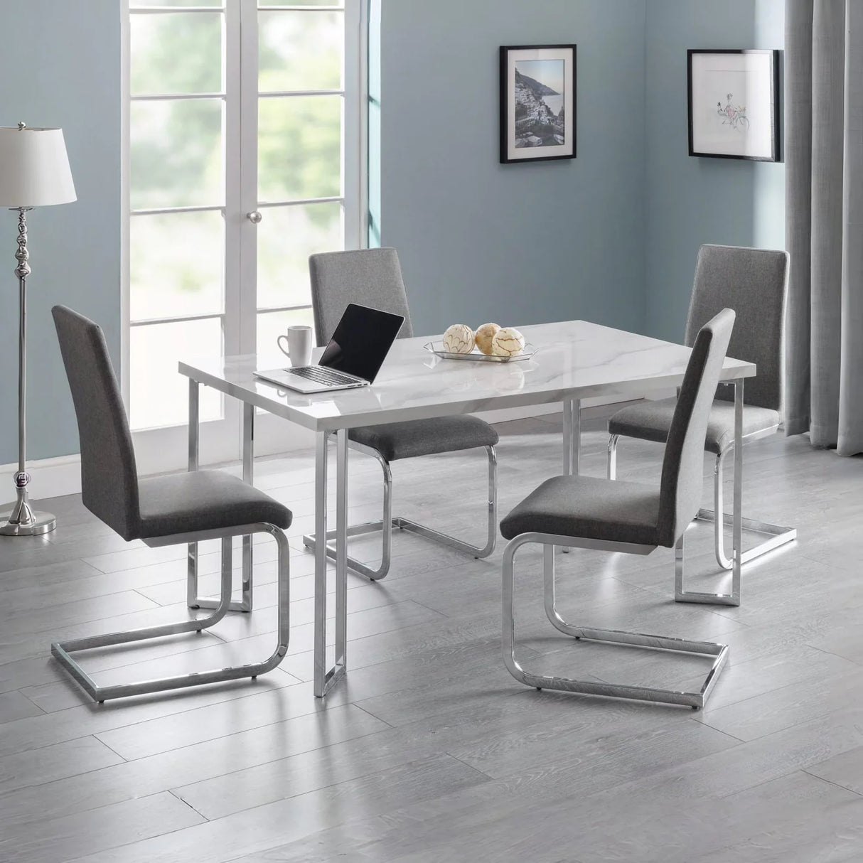 Roma Cantilever Dining Chair (Set of 2)