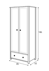 Story SO-12 2 Door Wardrobe