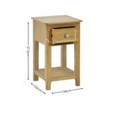 Somerset 1 Drawer Bedside