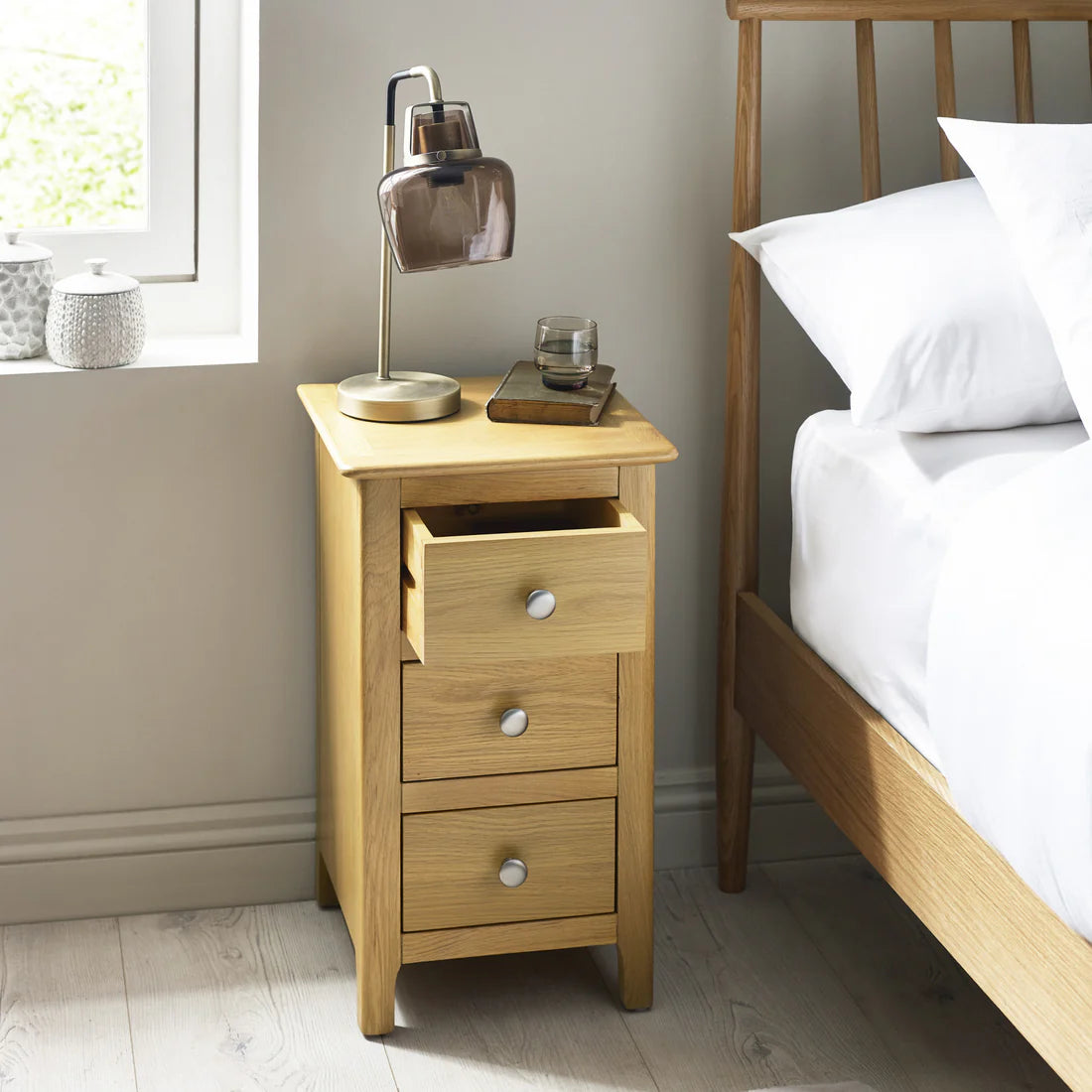Somerset 3 Drawer Bedside