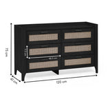 Sydney 6 Drawer Wide Chest