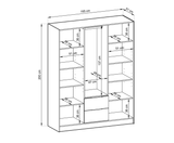 Nelly Hinged Door Wardrobe 155cm