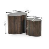 Toba Oval Nest of Tables