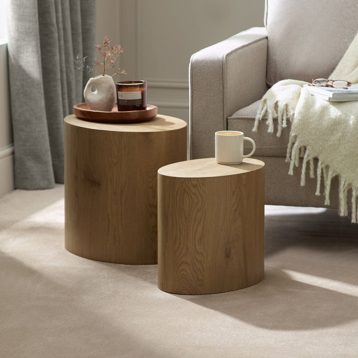 Toba Oval Nest of Tables