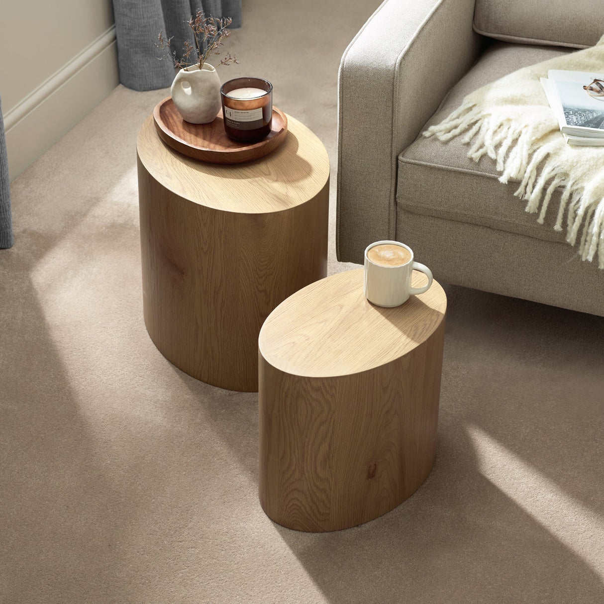 Toba Oval Nest of Tables