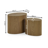 Toba Oval Nest of Tables