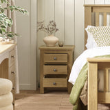 Windsor 3 Drawer Bedside
