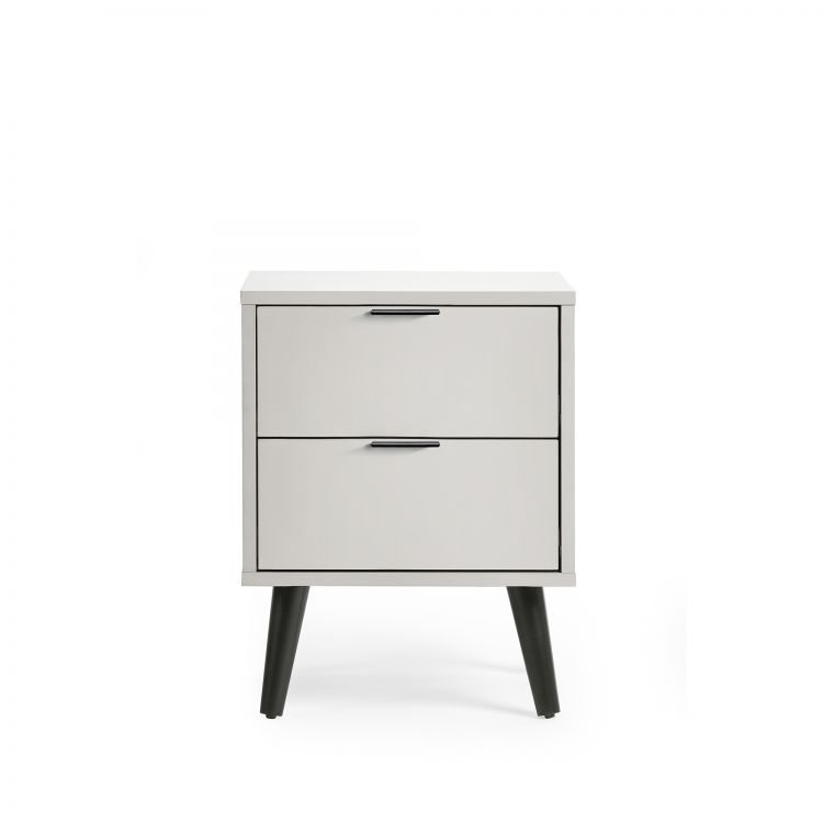 Alba 2 Drawer Bedside - Silk Grey