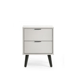 Alba 2 Drawer Bedside - Silk Grey