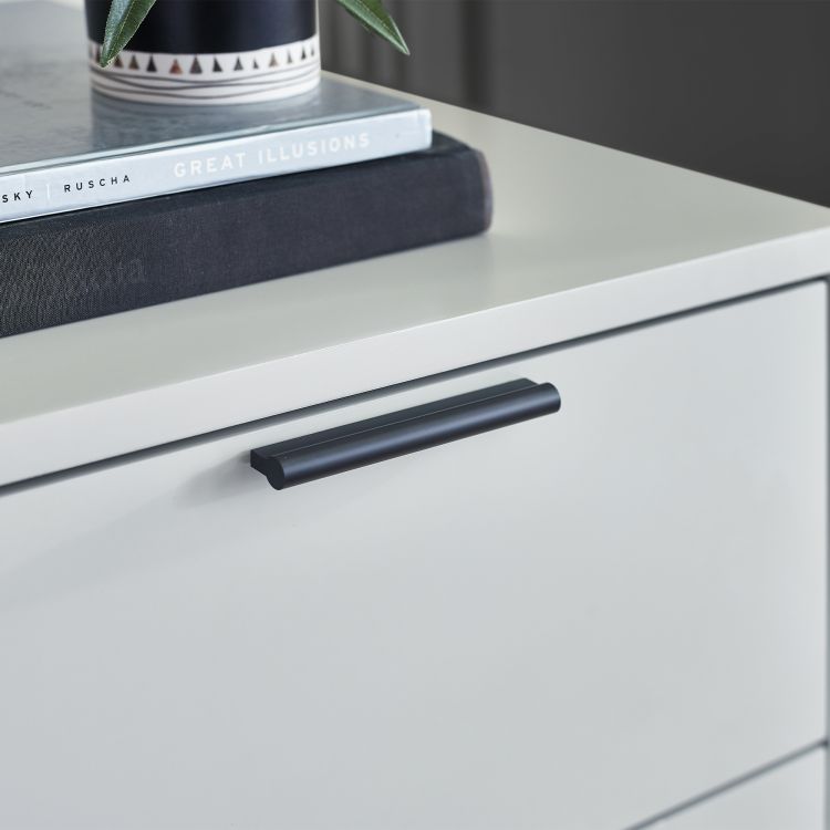 Alba 2 Drawer Bedside - Silk Grey