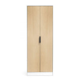 Alba 2 Door Wardrobe - White/Oak