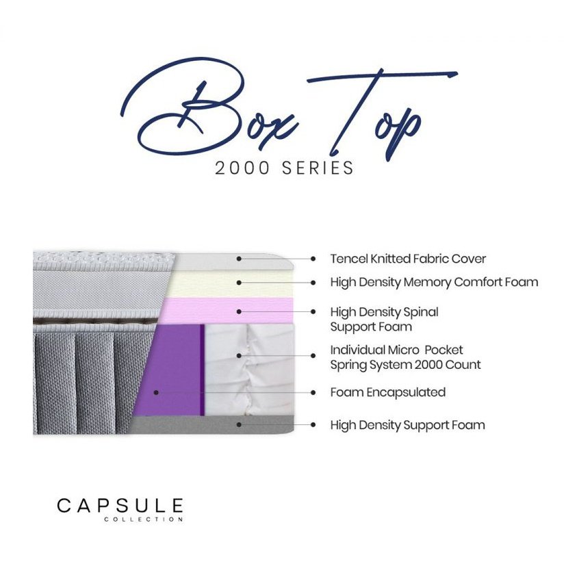 Capsule 2000 Box Top Mattress