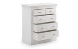 Clermont 3+2 Drawer Chest - White