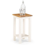 Coxmoor Tall Narrow Side Table - Ivory & Oak