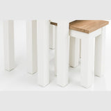 Coxmoor Nest of 3 Tables - Ivory & Oak